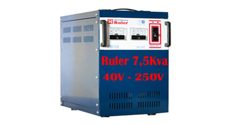 Ổn áp Ruler 7,5Kva dải điện áp 40V - 250V